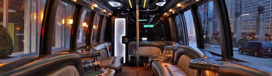 party bus with a restroom
